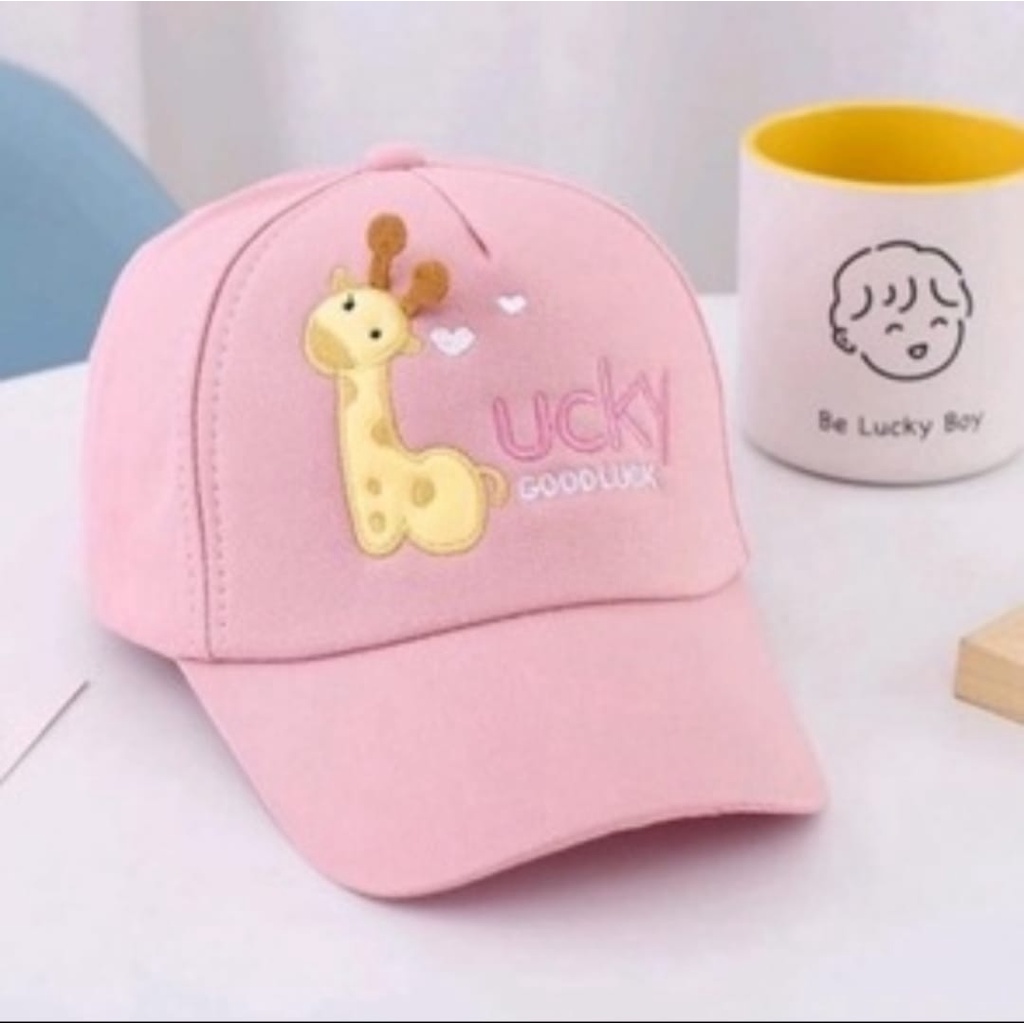 Topi Anak Jerapah Lucky Usia 2-12 Tahun Unisex