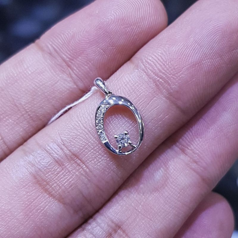 PROMO Liontin emas 750 berlian asli natural diamond