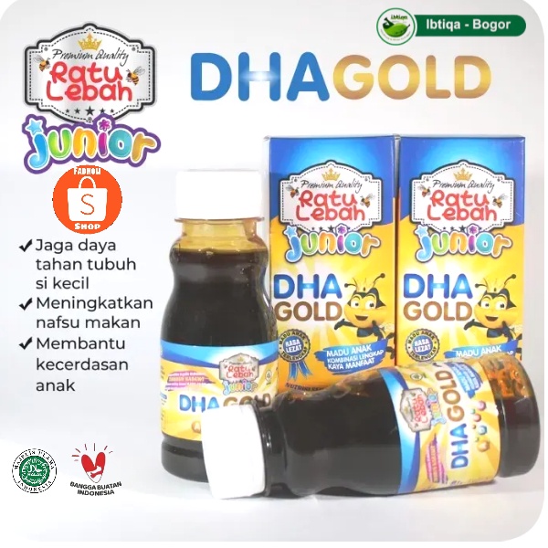 

Madu Anak Junior DHA GOLD Ratu Lebah 150 gr Termurah Asli Original 100%