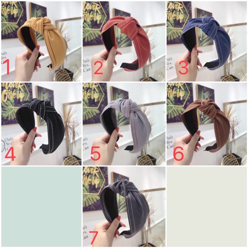 Bando-22 Bendo FASHION/Premium Bandana Simpul Twist Elastis Ala Korea Untuk Wanita