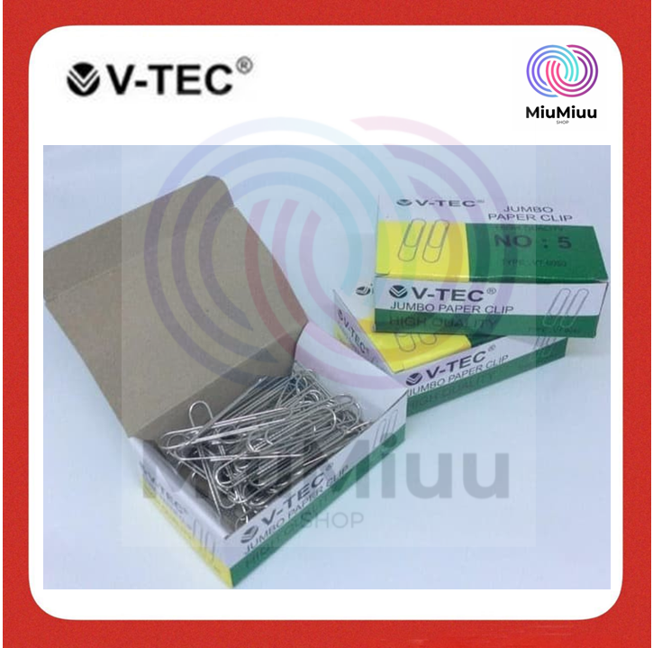 

V-TEC JUMBO PAPER CLIP TYPE VT-6050 NO.5 KLIP KERTAS BESAR