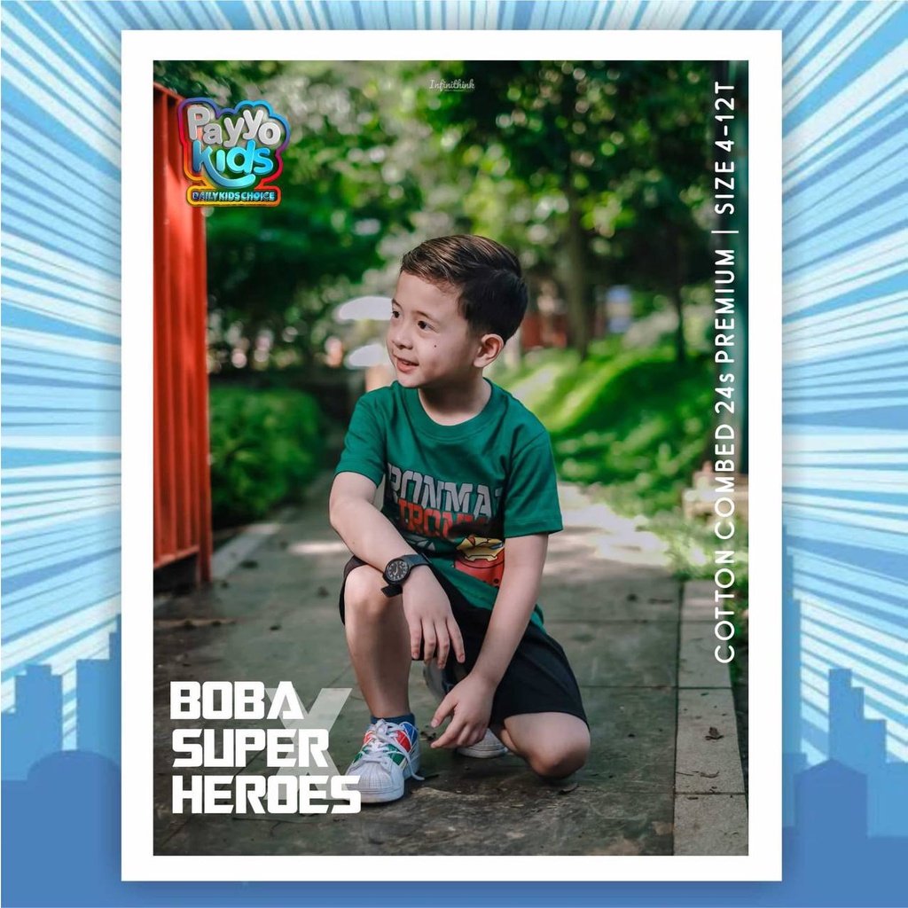 Setelan Anak Booba X Superhero By Payyo Kids