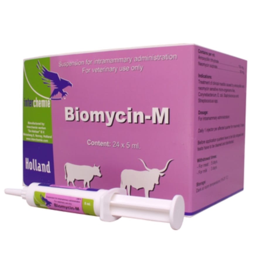 OBAT SOREHOCK MASTITIS BIOMYCIN M 5 ML KELINCI KUCING ANJING KAMBING SAPI MARMUT HEWAN