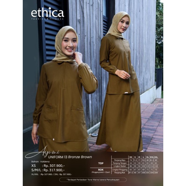 GAMIS &amp; SETELAN ROK AYUMI UNIFORM 04 - 14  • ETHICA