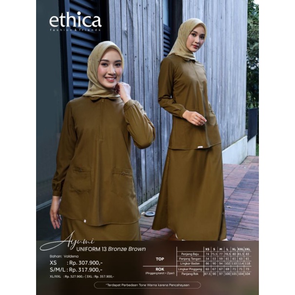 GAMIS &amp; SETELAN ROK AYUMI UNIFORM 04 - 14  • ETHICA