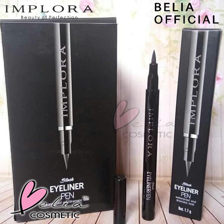 ❤ BELIA ❤ Implora Black Eyeliner Pen (waterproof and dramatic look) 1.7g 100% Original