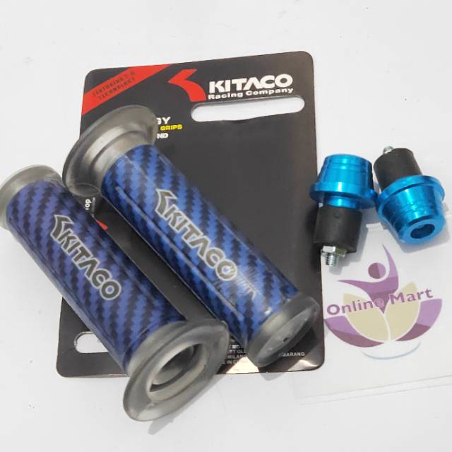 Grip Handgrip karbon merek Kitaco Free Jalu stang CNC