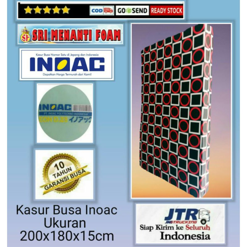 Kasur Inoac  Eon Lg.d,23 200x180x15 Bergaransi 10th