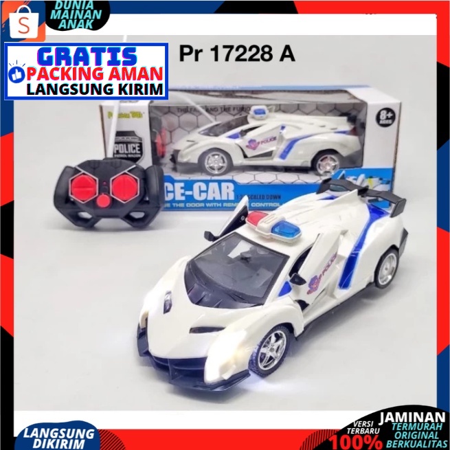 Mobil remot control POLISI Bisa Buka Pintu Sport Car Ferarri  RC Sport Car Speed Racing Top Speed