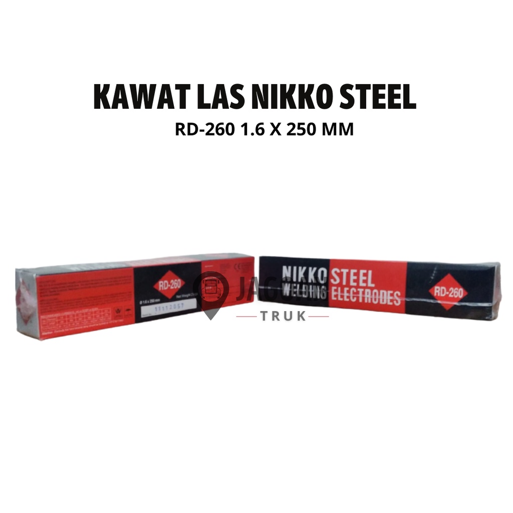 Kawat Las Nikko Steel Electrodes Baja/Kawat Las RD 260 1.6 x 250MM/1Kg