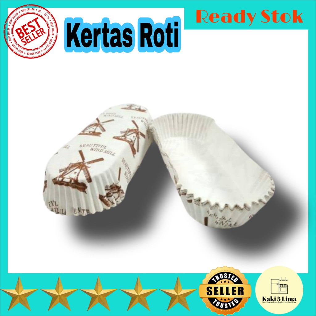 COD Kertas Roti Oval Kertas Kue Cup Kue Kertas Paper Cup Oval