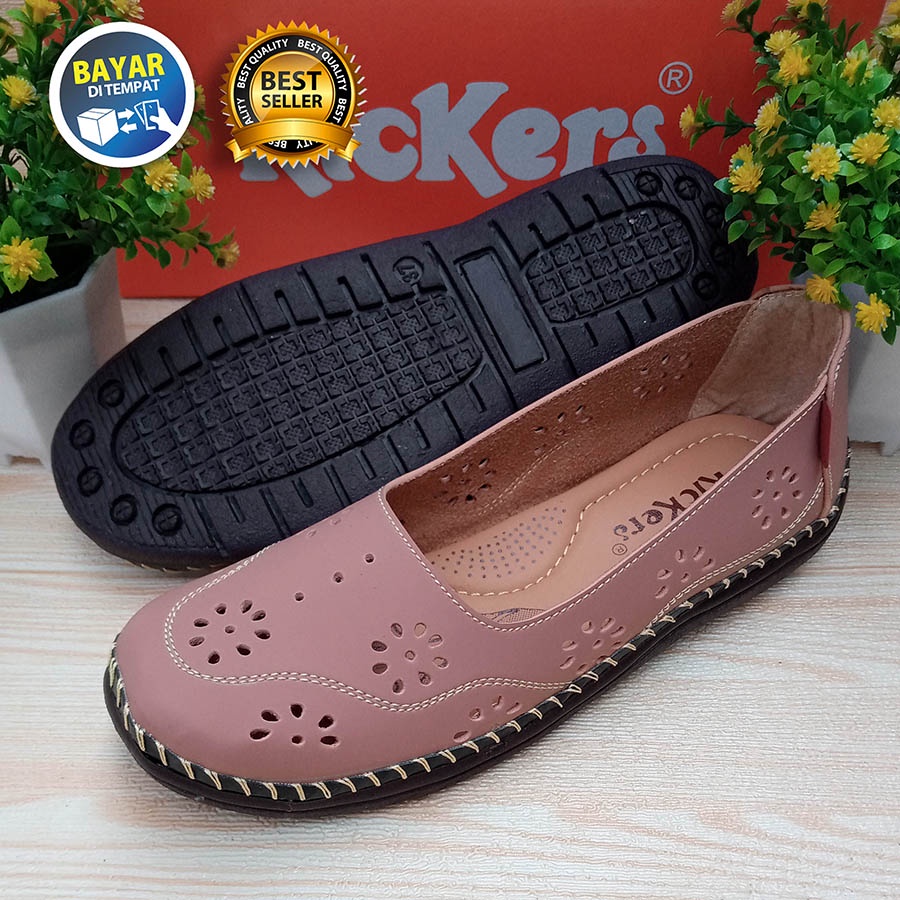 PROMO 7.7 HUJAN PROMO SHOPEE !! SEPATU WANITA DEWASA SLOP BALET MOTIF LASER KEREN TRENDI / SAKIP0