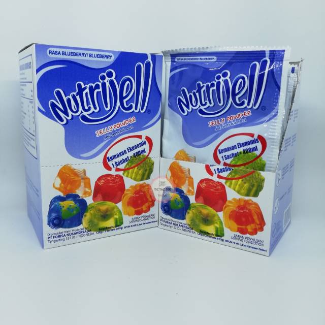 Nutrijell ECO blueberry box / nutrijell jeli blueberry ekonomis 10grx12pcs