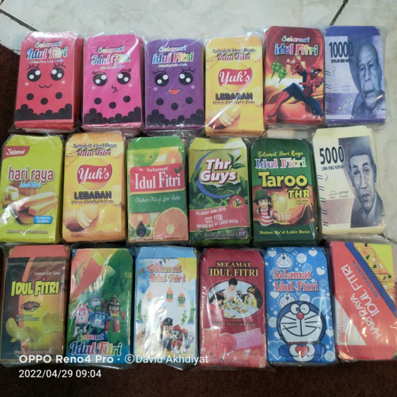 

Amplop Lebaran MEDIUM Motif SNACK (1 pak isi 10pcs) READY TERMURAH