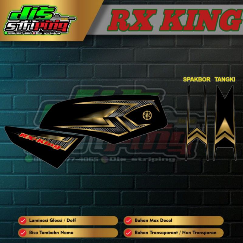 Striping Rx King Transparan List Gold