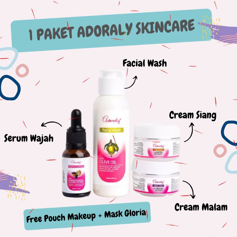 1 [PAKET] ADORALY SKINCARE - PAKET KECANTIKAN BPOM