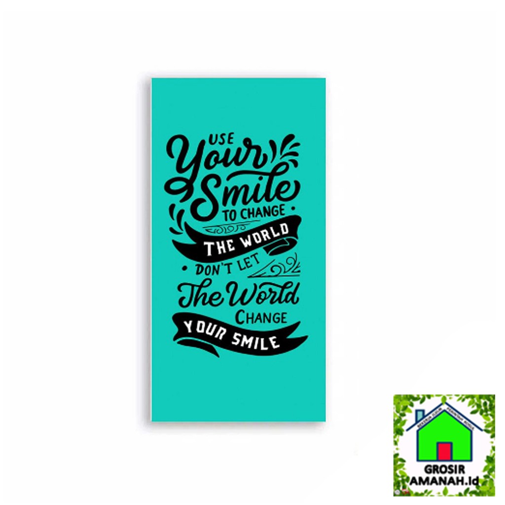 grosiramanah - wall decor hiasan dinding pajangan kamar quote terbaru 20x30 cm design free bahan mdf