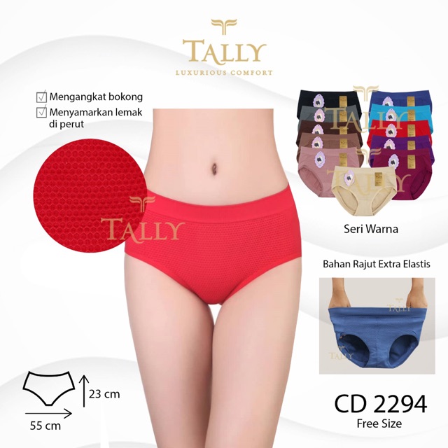 CD / Celana Dalam Wanita TALLY 2294 Bahan Rajut Lembut Freesize