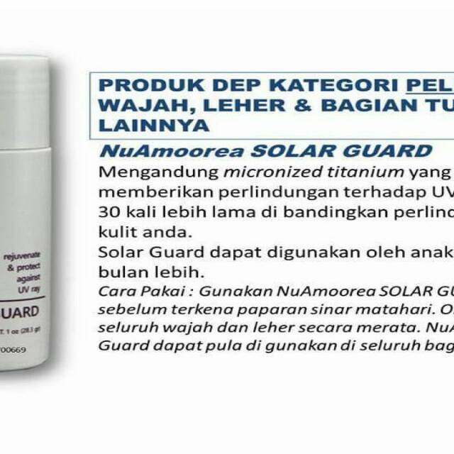 NU AMOOEEA SOLAR GUARD SG ORIGINAL PT DEP