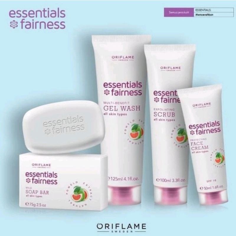 Essentials Calming Face Wash &amp; Scrub With Pro-Vitamin B5 &amp; Lavender/ /Essentials Fairness Gel Wash/ Face Scrub / Face Cream / Body Lotion/ Soap Bar