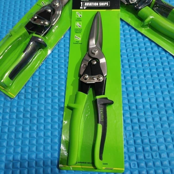 

PROMO Tekiro Gunting Seng Panjang / Gunting Baja Ringan Lurus / Gunting Holo 12 Inch