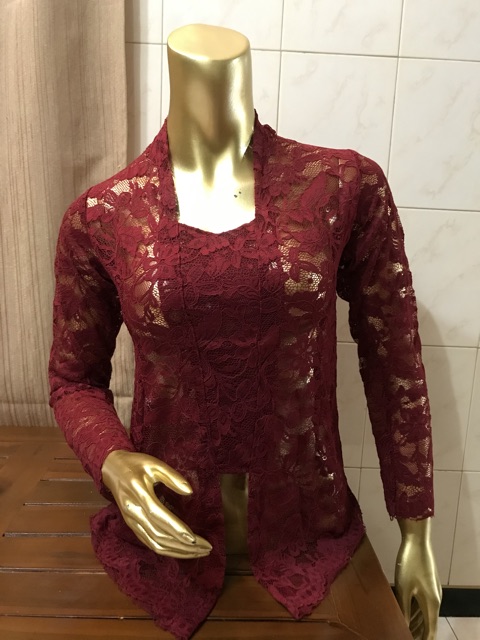 Kebaya bali brokat jumbo XXXL Lengan panjang / kebaya bali / kebaya jumbo / kebaya brokat / kebaya