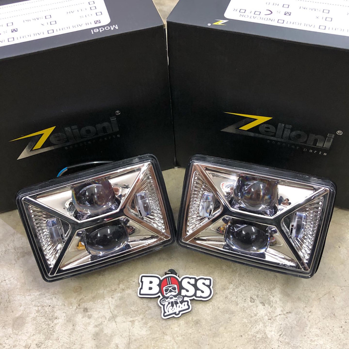 Headlamp LED Daymaker Zelioni Clear Vespa S