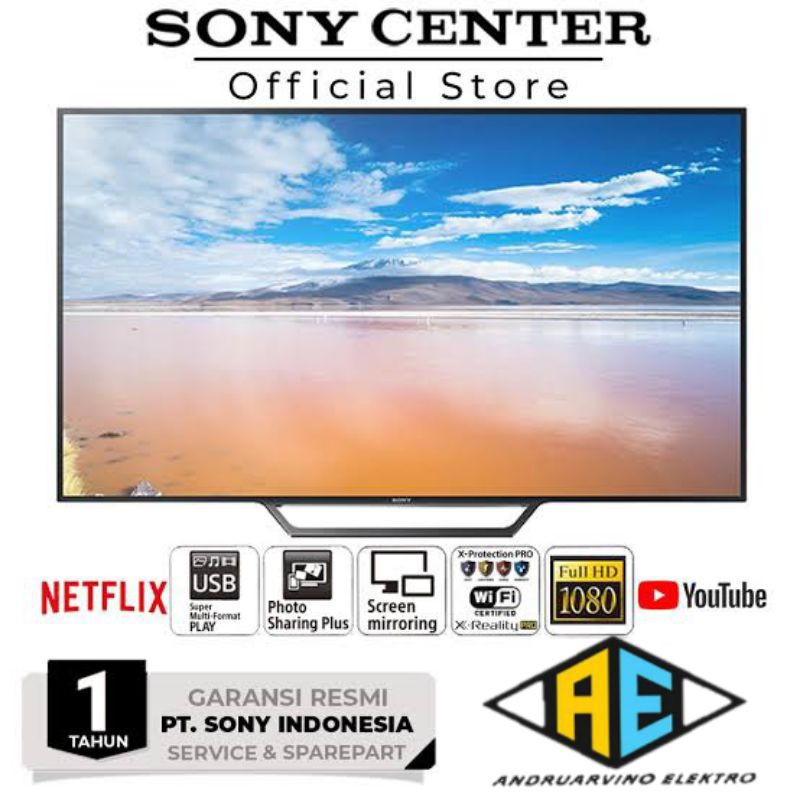 SONY 40 INCH KDL40W650D FULL HD SMART TV GARANSI RESMI SONY