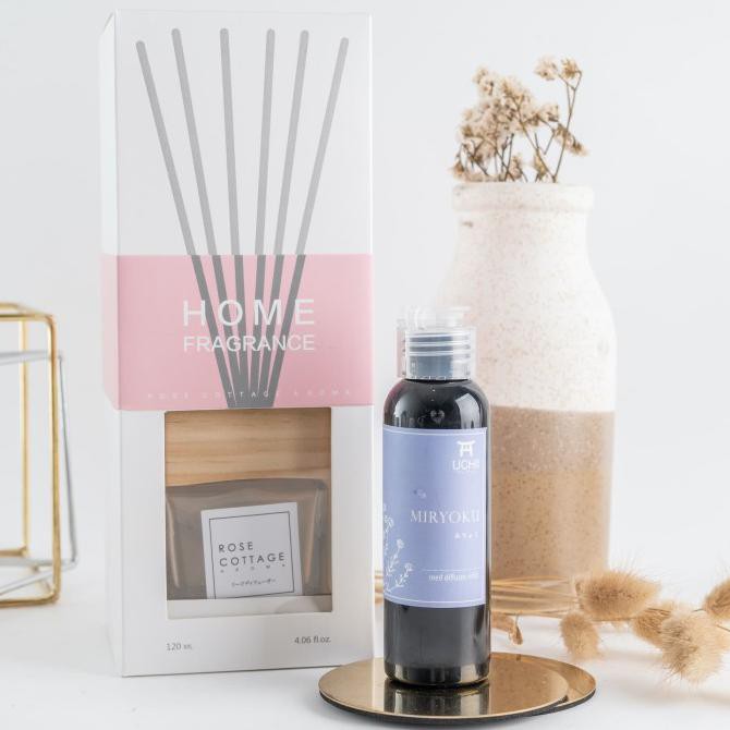 UCHII Bamboo Diffuser Miryoku Room Air Fragrance Aroma Gift Set Parfum