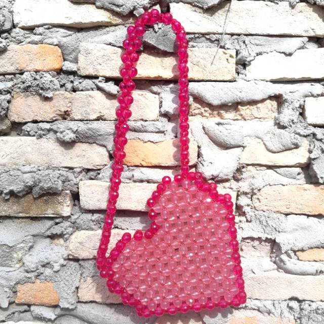 READY --- Lovepink Beaded beads manik mote bags tas
