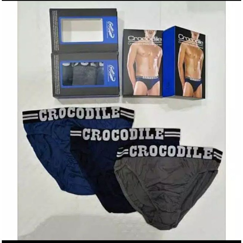 3pc Celana Dalam Crocodile / Sempak Pria