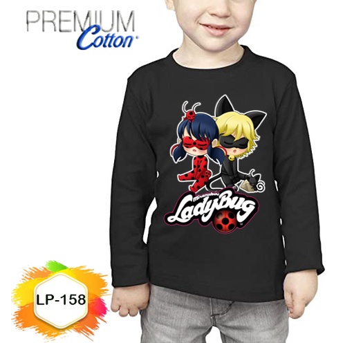 Baju Ladybug Longsleeve Anak Premium Kaos #LP-158