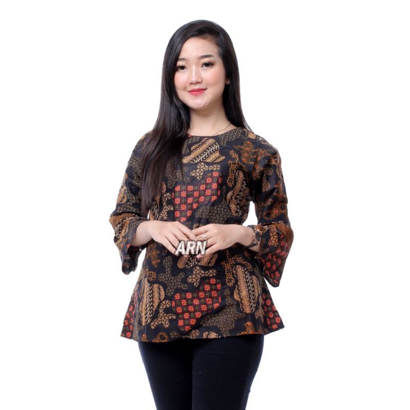 Sekar jagad batik couple kemeja dan blouse atasan batik wanita