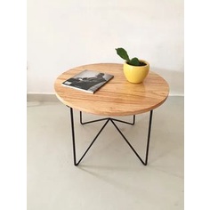 MEJA BULAT MINIMALIS / MEJA KOPI / MEJA SUDUT