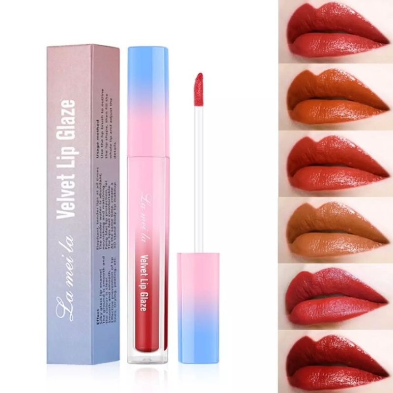 LAMEILA VELVET LIP GLAZE LIP GLOSS -LIP STICK - LIPSTIK - LIP TINT