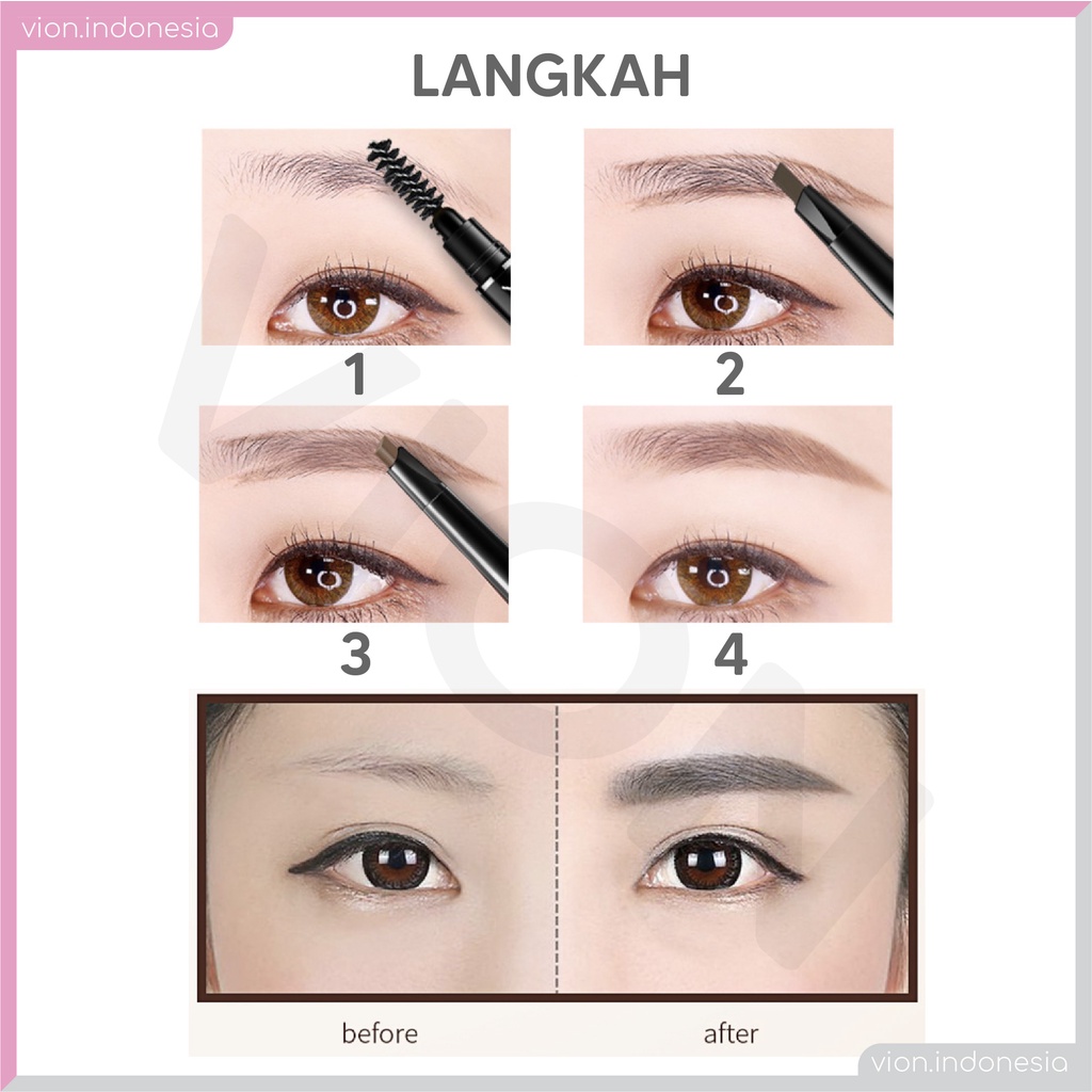 LAMEILA Colour Geometry Eyebrow Double Head Pencil Pensil LA004