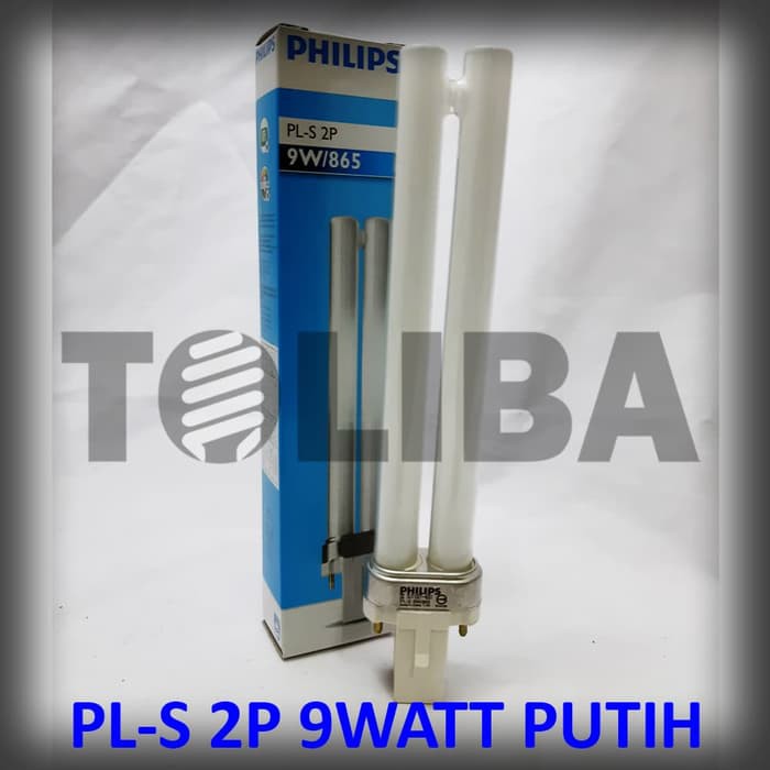 lampu tusuk 2 pin lampu philips pls pl-s 2P 9watt 9w Putih Fitting G23