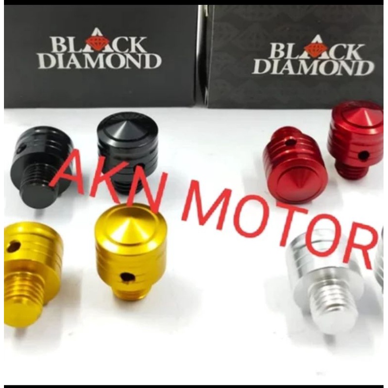 PENUTUP BAUT SPION BLACK DIAMOND CNC HIGH QUALITY YAMAHA NMAX 155