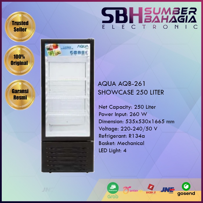 AQUA AQB-261 SHOWCASE 250 LITER (NEW) (KHUSUS BANDUNG)