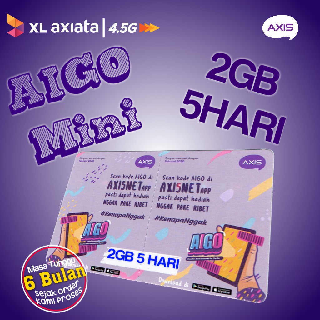 AXIS Voucher Axis Aigo Mini 2 GB 5 Hari Fisik