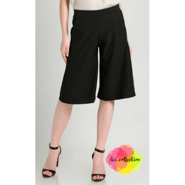 Celana Kulot Pendek Wanita Jersey