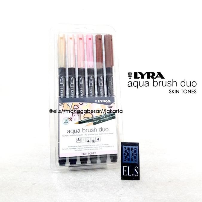 

Lyra Aqua Brush Duo Skin Tone Set 6 ( Brush Pen )