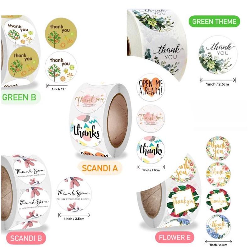 

Label Segel Stiker Sticker Lebel Thank You Thankyou terimakasih terima kasih Olshop box dus hamper