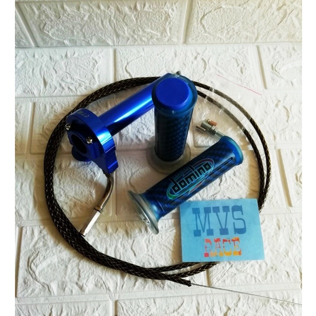 Gas Spontan 1 Kabel + Handgrip Carbon + 1 Kabel Gas Serat = Beat Fi, Beat Karbu, Jupiter Z, Supra X,