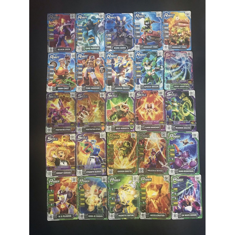 Kartu Hero Of Robots Set 25 Pcs Kartu Campur Originals Best Deals