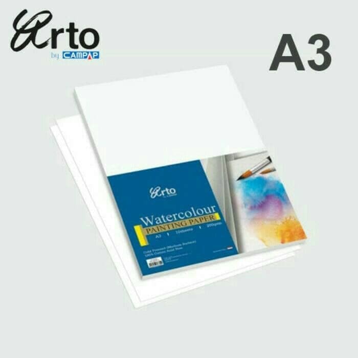 

Stok Ready Arto Watercolour Paper A3 200gsm Cotton Limited