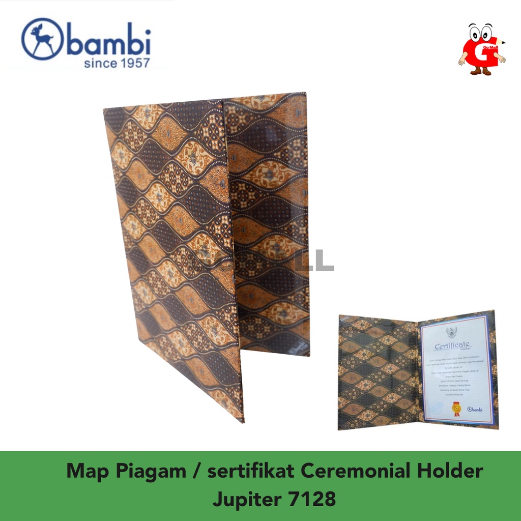 

Map Piagam / sertifikat Bambi Ceremonial Holder Jupiter 7128