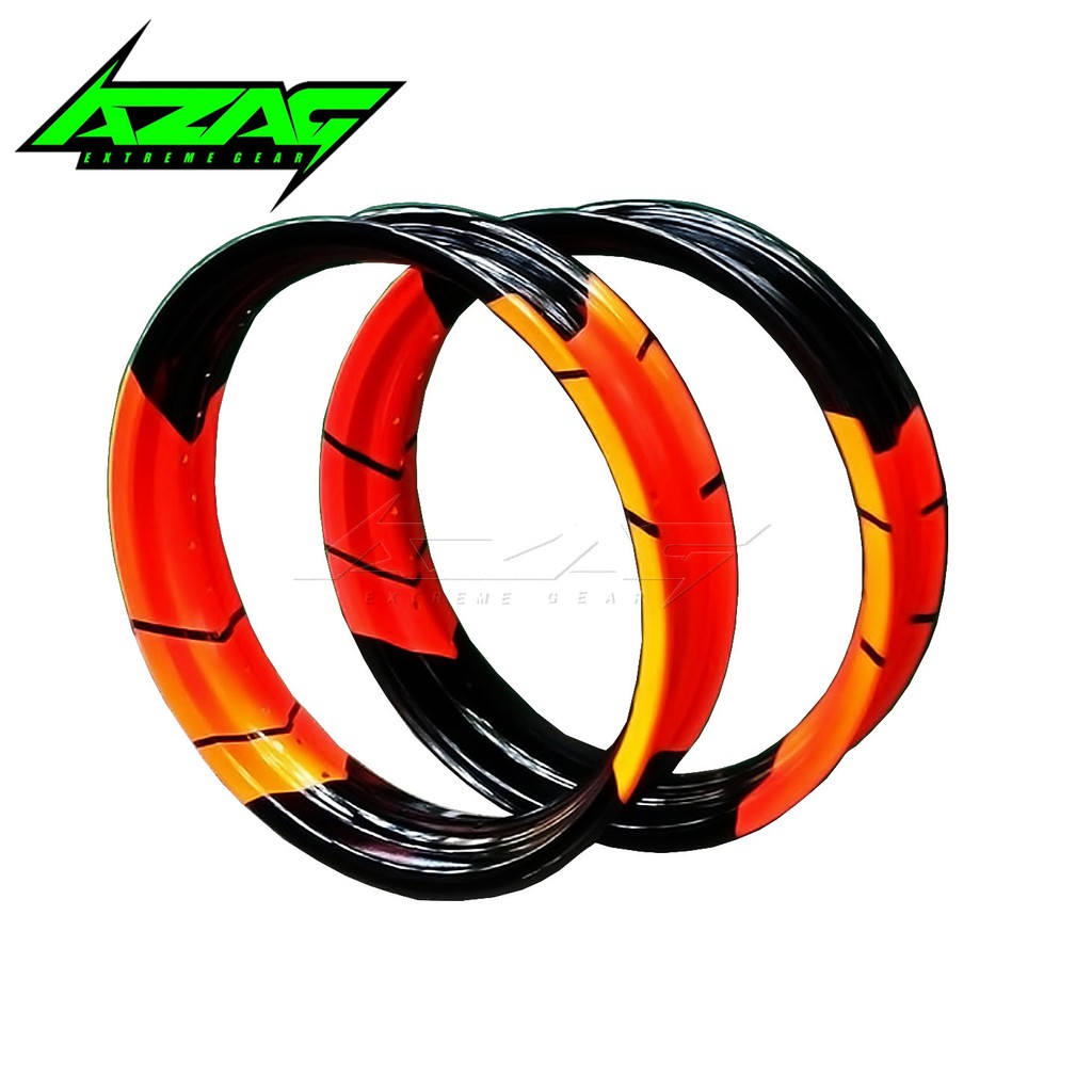 VELG SUPERMOTO POWDER COATING ORANGE KLX DTRACKER CRF CBR CB150R DLL