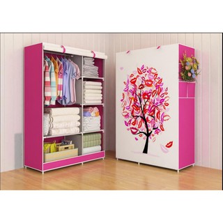  Lemari Pakaian Multifunction Wardrobe with COVER 