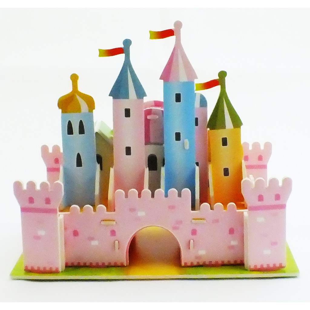 Puzzle 3D Mini | Rainbow Castle | Puzzle Istana - 1690-34